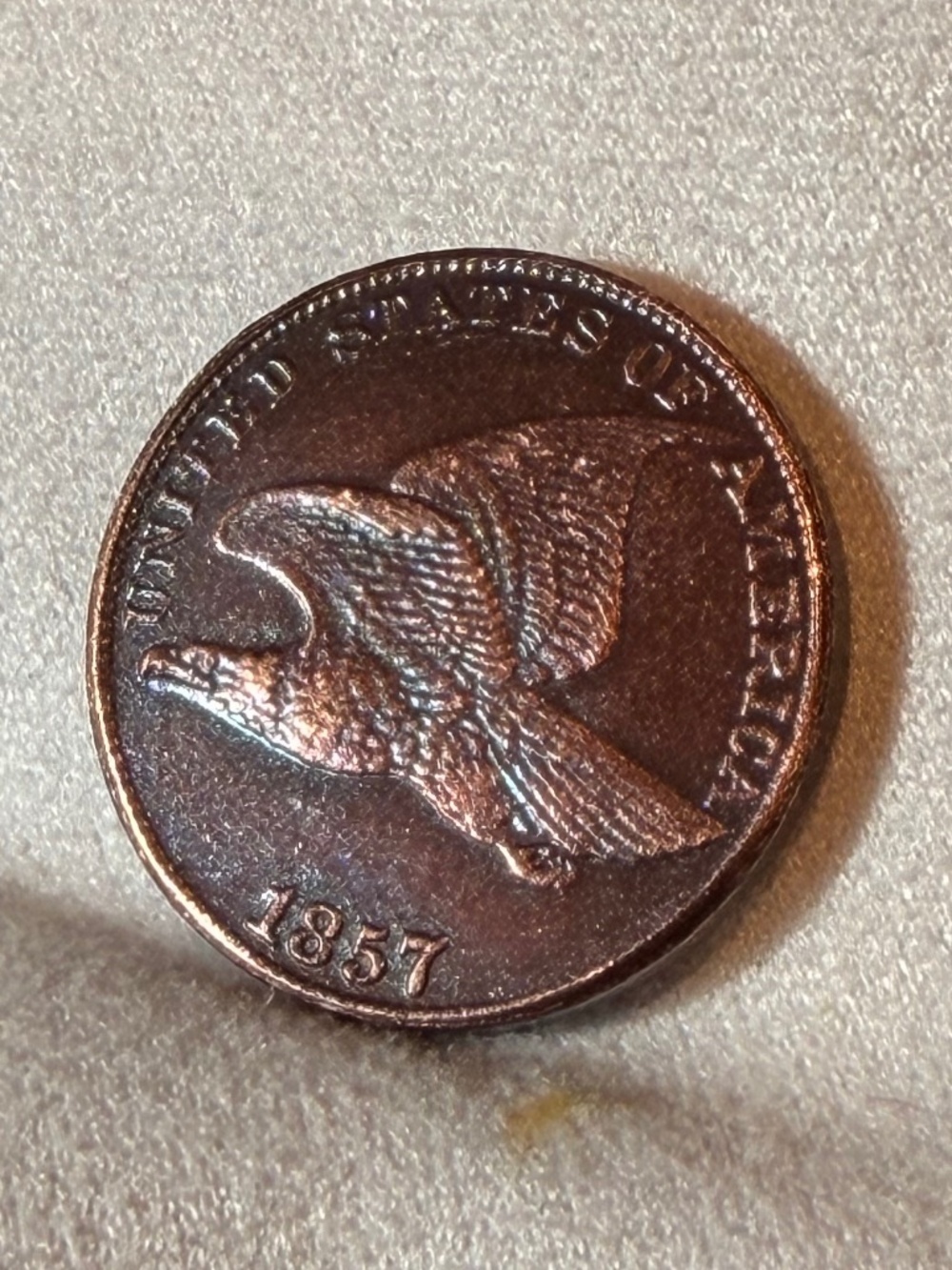 1857 Flying Eagle Cent VG Copy